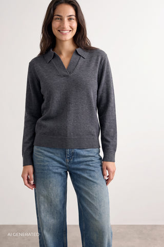LR-ISMAILA 9 Pullover Dark grey