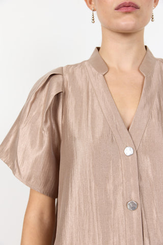 LR-OLGINE 1 Blouse Light brown