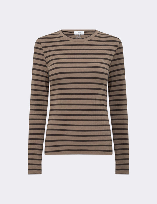 LR-NEDDIE 2 T-shirt Dark brown