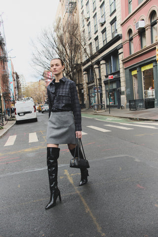 LR-THILDA 1 Skirt Dark grey