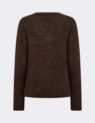 LR-NOREEN 3 Pullover Dark brown