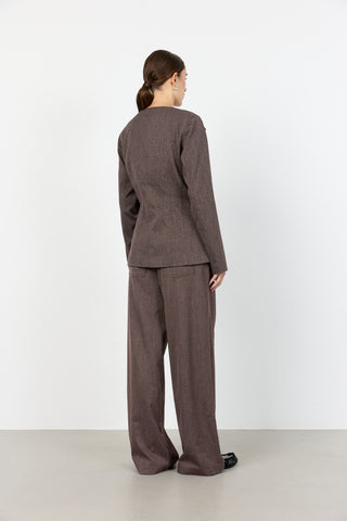 LR-OBASSIE 3 Blazer Dark brown