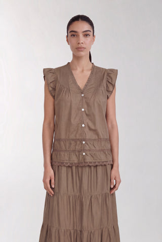 LR-ROSY 2 Blouse Brown