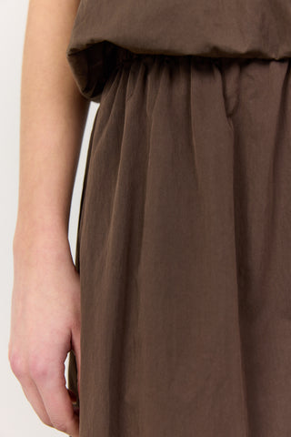 LR-LEA 2 Skirt Dark brown