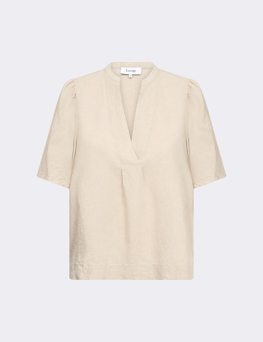 LR-NAJA 32 Blouse Light sand
