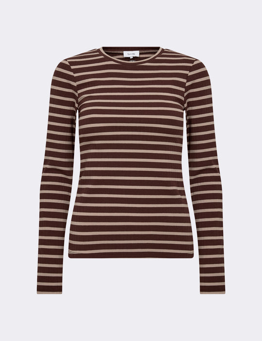 LR-NEDDIE 2 T-shirt Dark brown