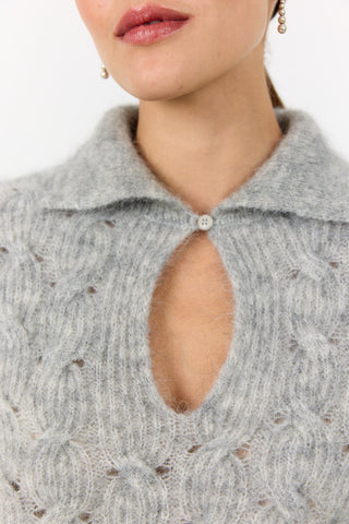 LR-NIVA 1 Pullover Light grey