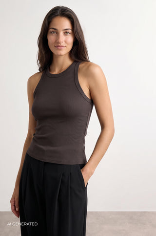 LR-NUMBIA 1 Top Dark brown