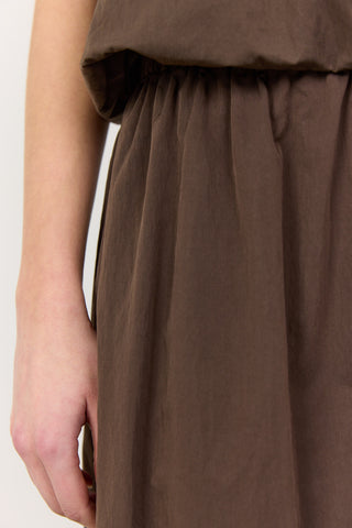 LR-LEA 2 Skirt Dark brown