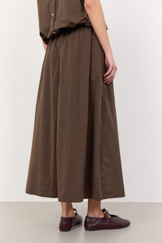 LR-LEA 2 Skirt Dark brown