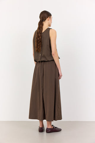 LR-LEA 2 Skirt Dark brown