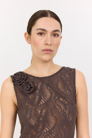 LR-LENA 1 Dress Dark brown