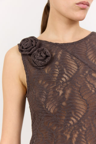 LR-LENA 1 Dress Dark brown
