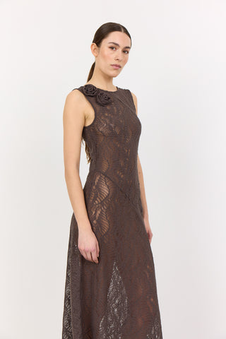 LR-LENA 1 Dress Dark brown