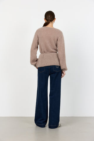 LR-NOREEN 7 Cardigan Light brown