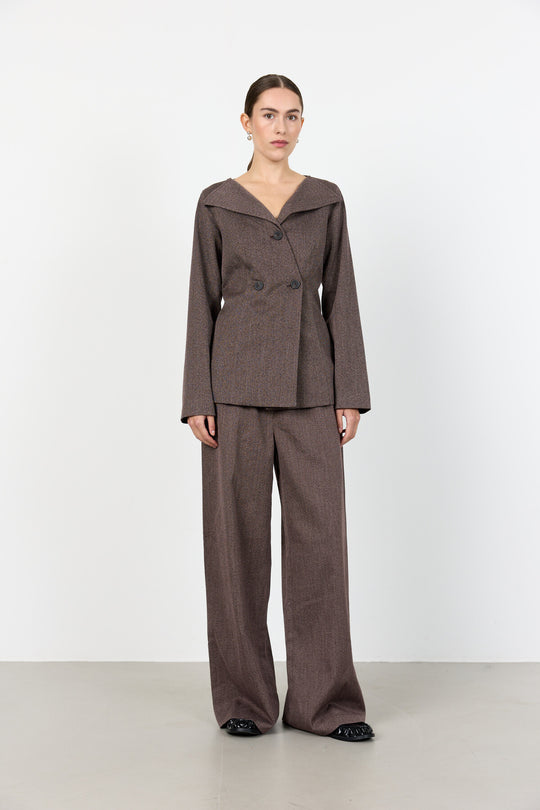 LR-OBASSIE 1 Pants Dark brown