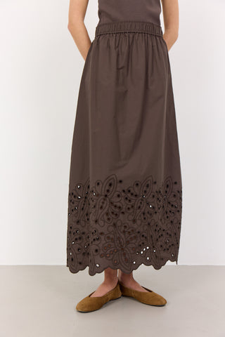 LR-GROLET 5 Skirt Dark brown