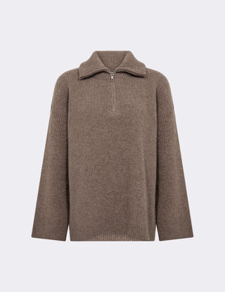 LR-PERLE 10 Pullover Light brown