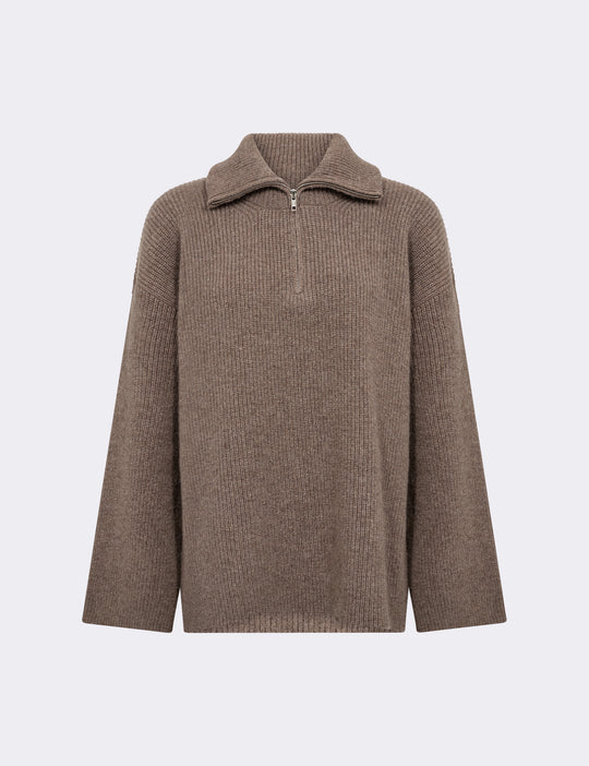 LR-PERLE 10 Pullover Light brown
