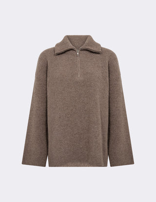 LR-PERLE 10 Pullover Light brown