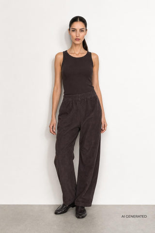 LR-TORI 1 Pants Dark brown