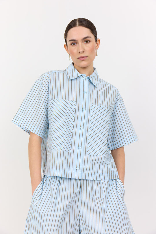 LR-LAUREN 1 Shirt Light blue