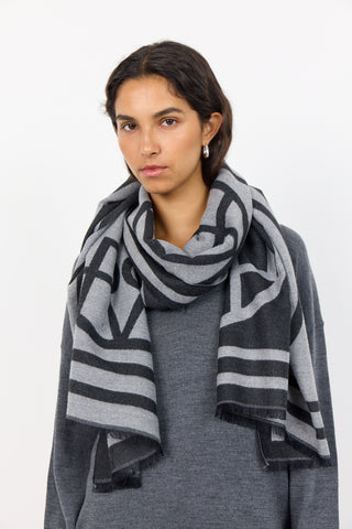 LR-HARTLEY 1 Scarf Dark grey