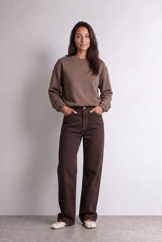 LR-NUKA 13 Sweatshirt Dark brown