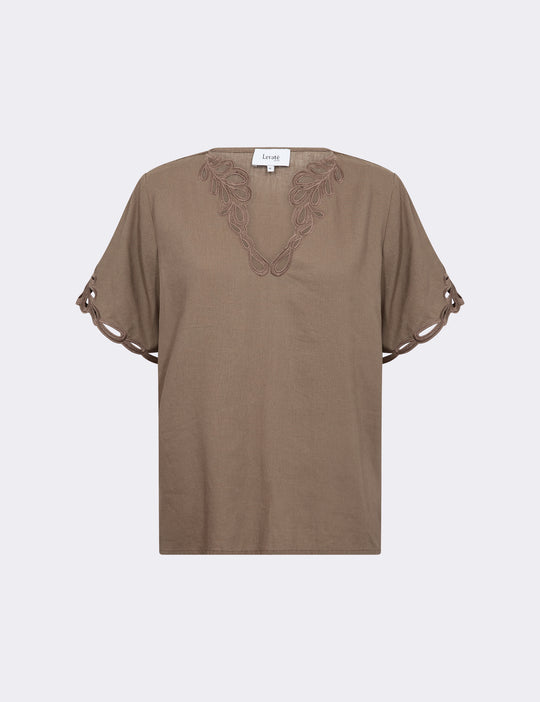 LR-NAJA 61 Blouse Brown