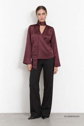 LR-UME 3 Blouse Bordeaux