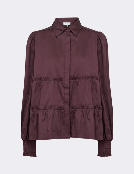 LR-ISLA SOLID 95 Shirt Bordeaux