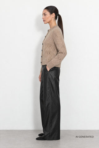 LR-NOREEN 15 Cardigan Sand
