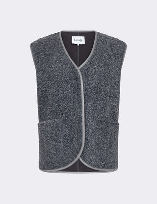 LR-PERNILLE 2 Waistcoat Dark grey