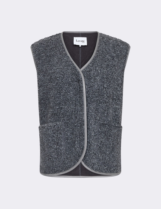 LR-PERNILLE 2 Waistcoat Dark grey