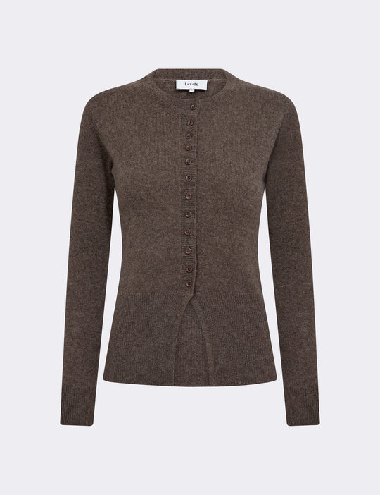 LR-ELOISE 21 Cardigan Dark brown