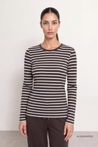 LR-NEDDIE 2 T-shirt Dark brown