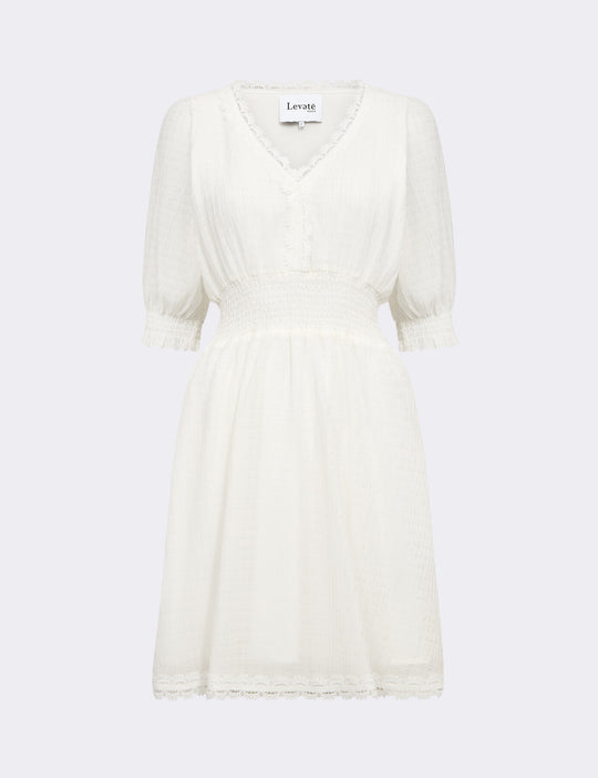 LR-LESLIE 1 Dress Off white