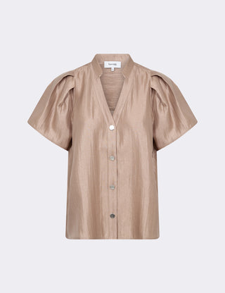 LR-OLGINE 1 Blouse Light brown