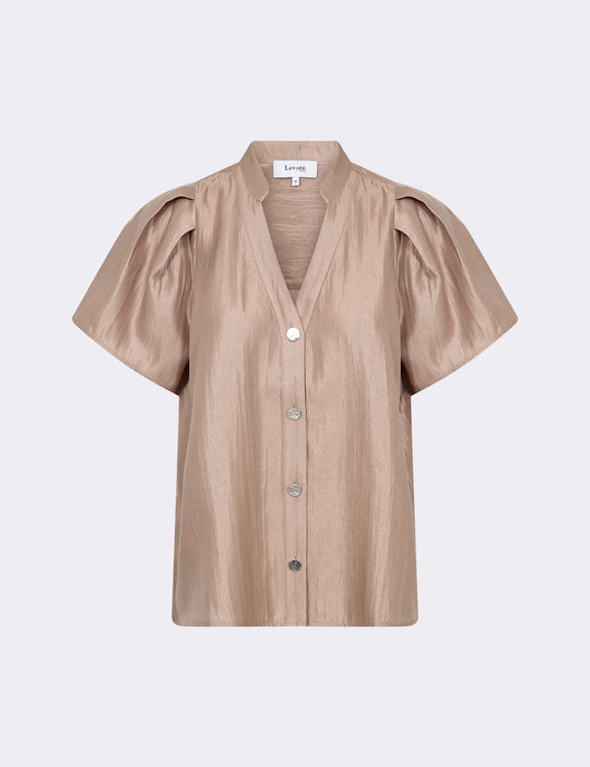 LR-OLGINE 1 Blouse Light brown