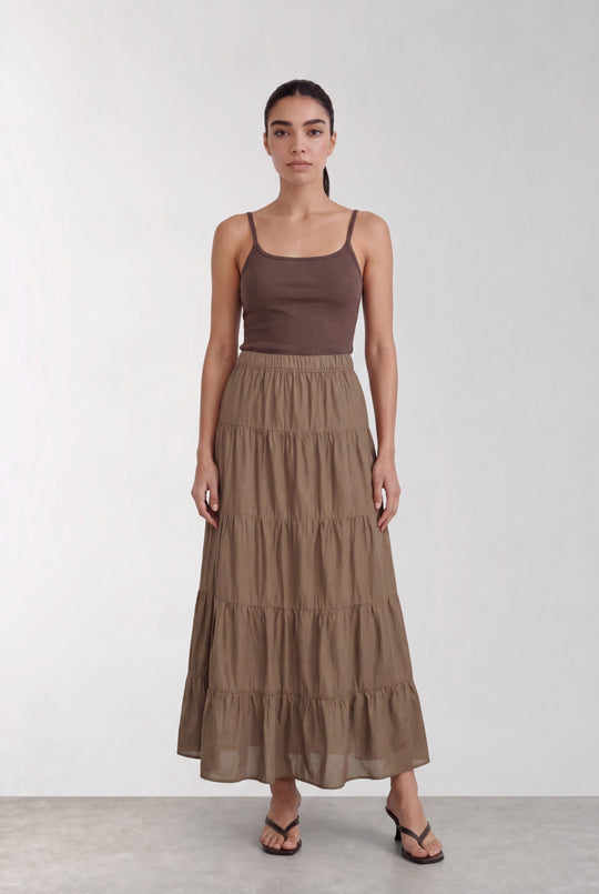LR-ROSY 1 Skirt Brown
