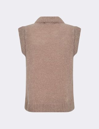 LR-NOREEN 5 Waistcoat Light brown
