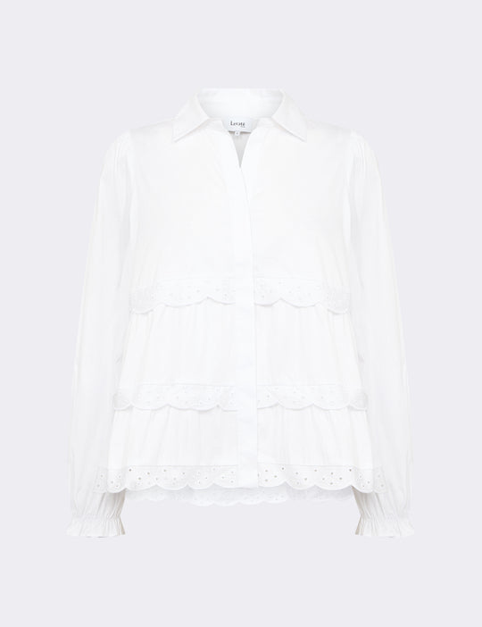 LR-ISLA SOLID 135 Shirt White