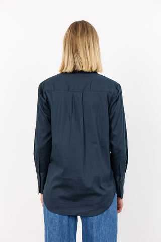 LR-ISLA SOLID 7 Shirt Dark blue