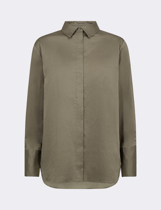 LR-ISLA SOLID 7 Shirt Dark green