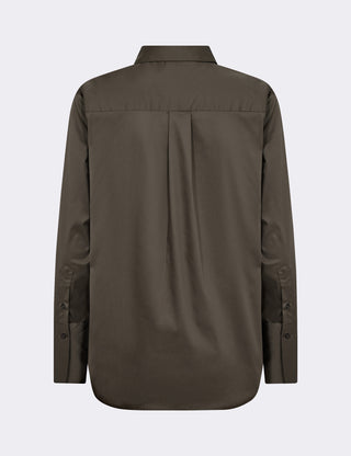 LR-ISLA SOLID 7 Shirt Dark brown