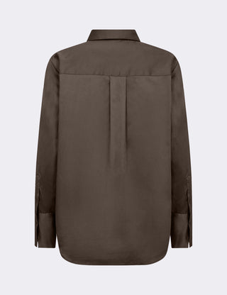 LR-ISLA SOLID 7 Shirt Dark brown