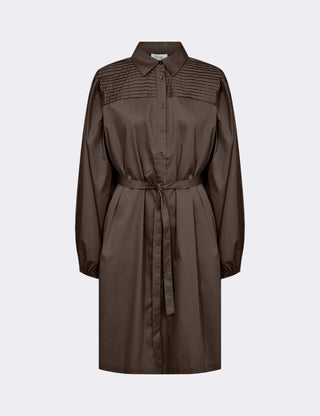 LR-ISLA SOLID 127 Dress Dark brown