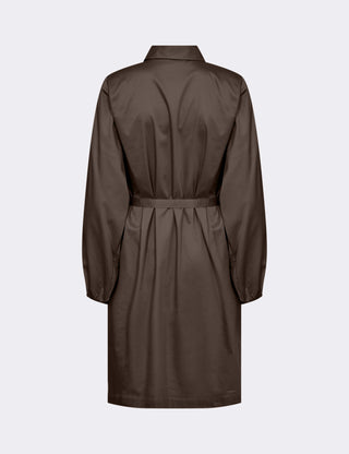 LR-ISLA SOLID 127 Dress Dark brown