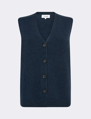 LR-ELOISE 10 Waistcoat Dark blue