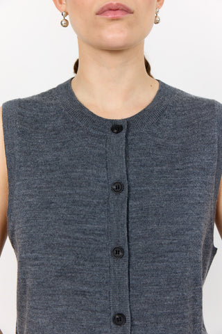 LR-ISMAILA 11 Waistcoat Dark grey